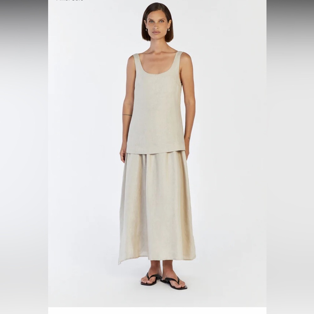 DISSH Gigi Linen Midi Dress